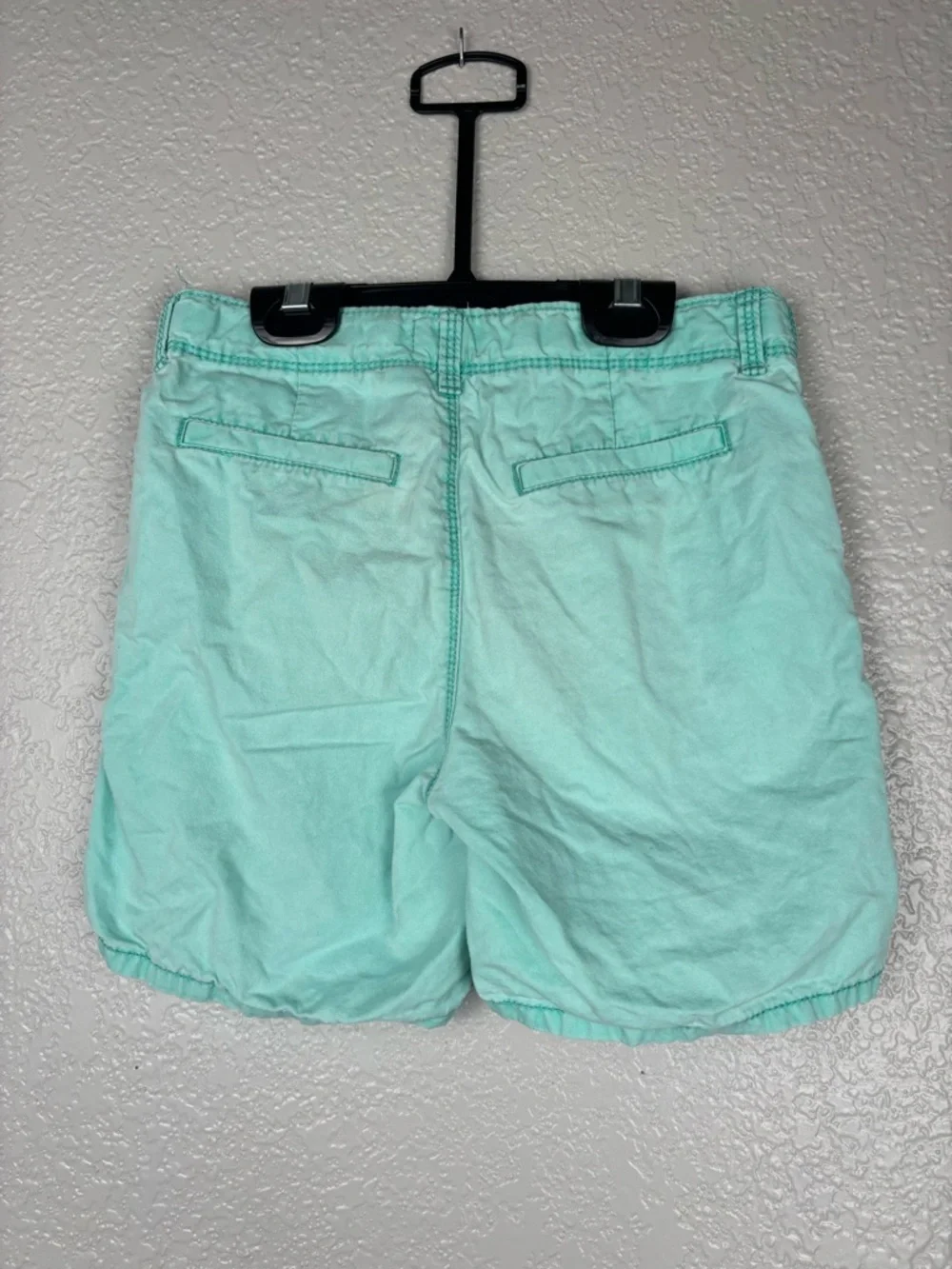 OshKosh B'Gosh Boys Bright Mint Aqua Chino Shorts Size 8 Cotton Coastal Summer